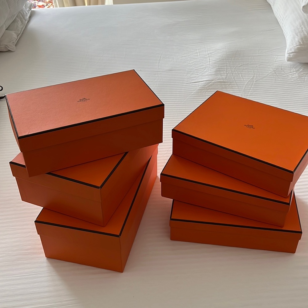 Hermes shoe 5 boxes